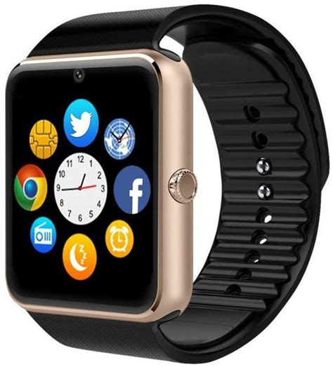 gt08 bluetooth smart watch with sim card slot and camera-gold|GT08 Smart Watch with Camera, Bluetooth, GSM Unlocked, .